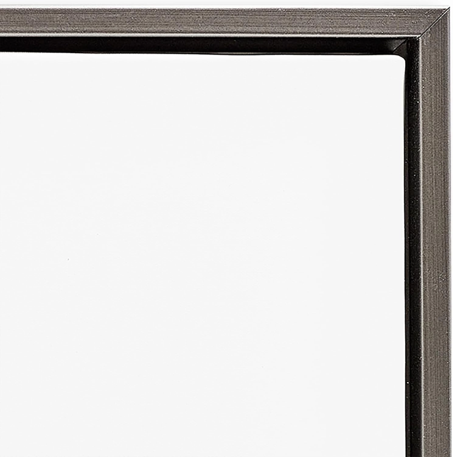 Stupell Industries Ghost in Peaceful Flower Meadow Gray Framed Floater Canvas Wall Art Design by Jo Moulton, 25 x 31