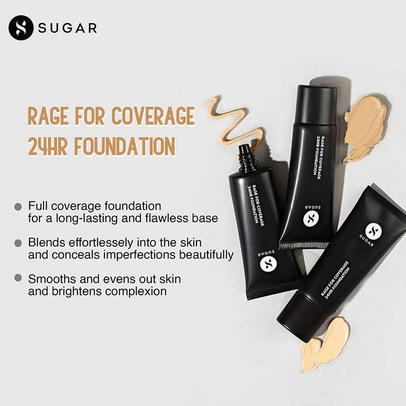 SUGAR Rage For Coverage 24hr Foundation - 20 Galao (25ml)