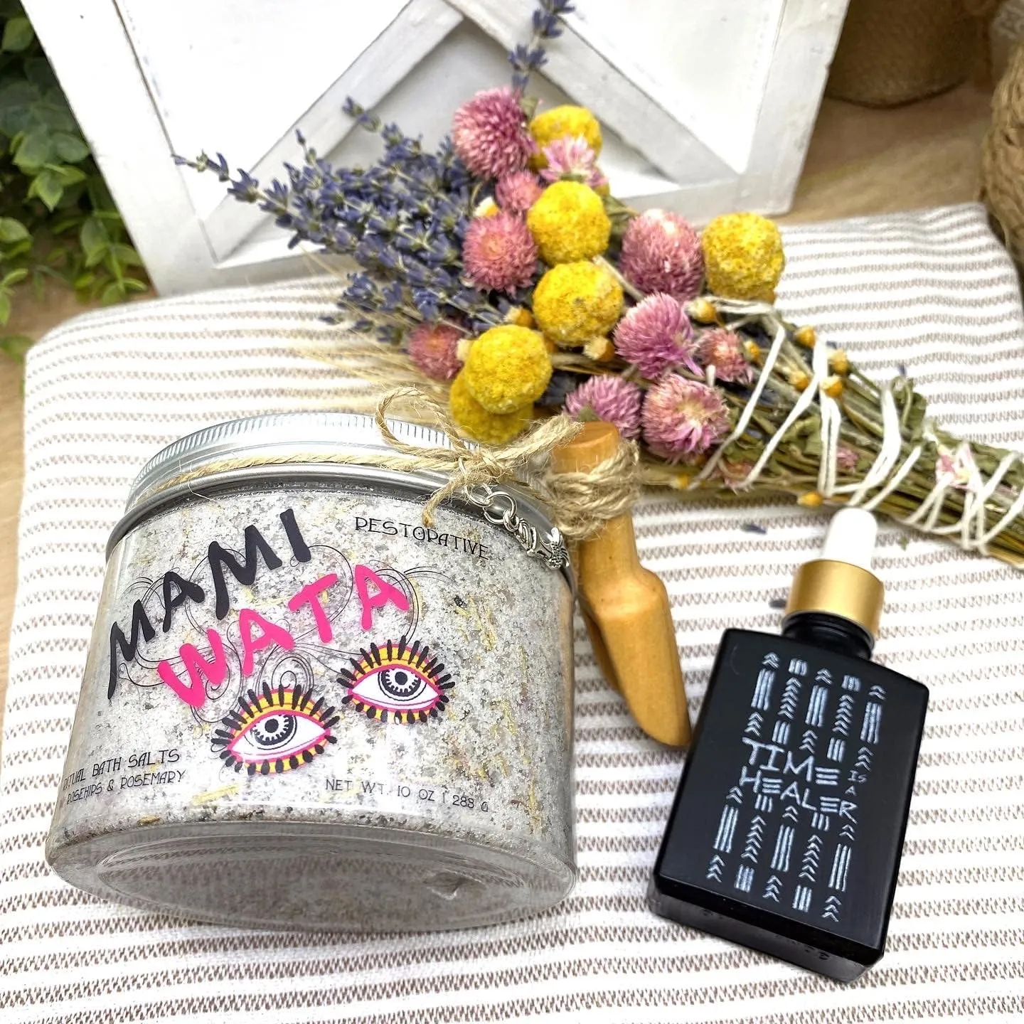 SUNSUM Divine Feminine Energy, Self-Love, Bath & Body, Gift Set (w/ No. 2 - Foundation (Jasmine, Neroli, Bergamot) Body Oil)