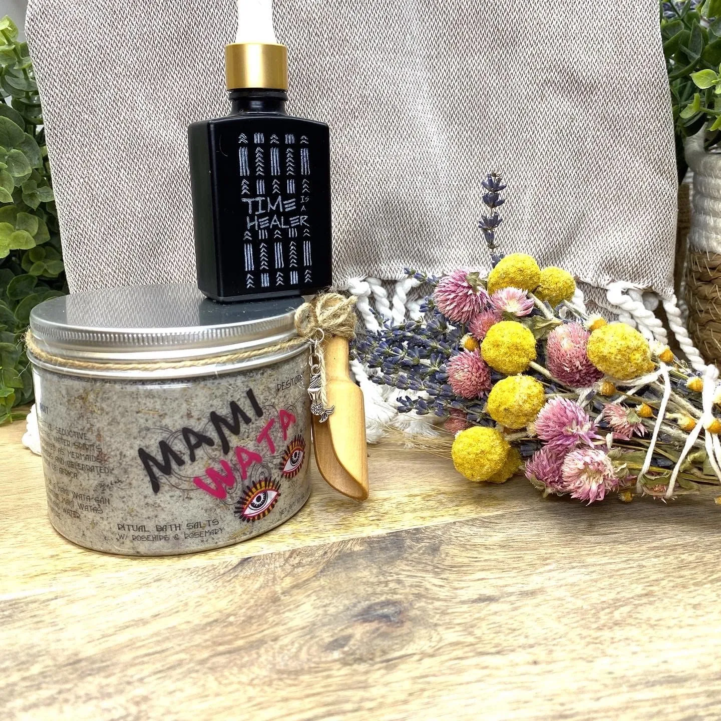 SUNSUM Divine Feminine Energy, Self-Love, Bath & Body, Gift Set (w/ No. 2 - Foundation (Jasmine, Neroli, Bergamot) Body Oil)