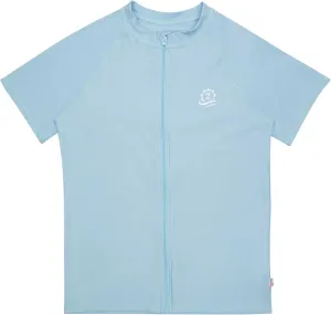 SwimZip Men's Short Sleeve Zipper Rash Guard Swim Shirt w/UPF 50 Sun Protection