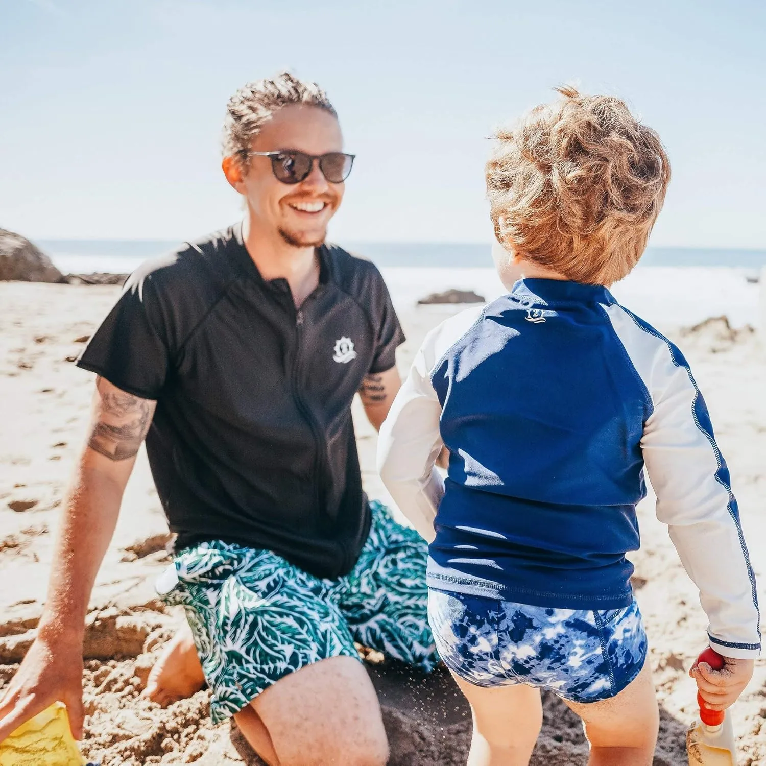 SwimZip Men's Swim Shorts with Boxer Brief Liner and UPF 50  Sun Protection
