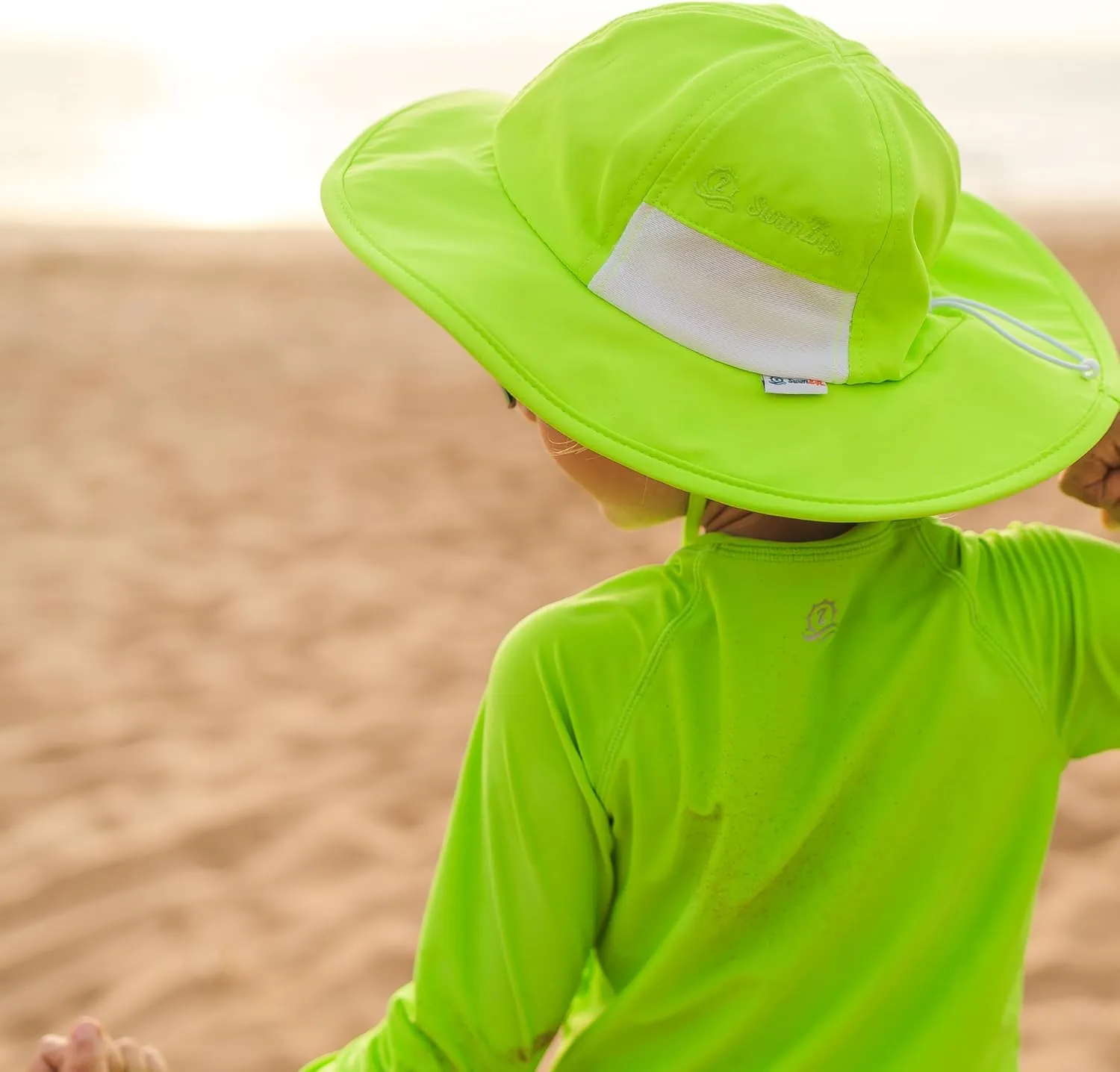 SwimZip Wide Brim Sun Hat | UPF 50  Protection for Baby, Toddler, and Kids