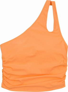 SwimZip Women's One Shoulder Crop Bikini Swim Top - UPF 50  Sun Protection