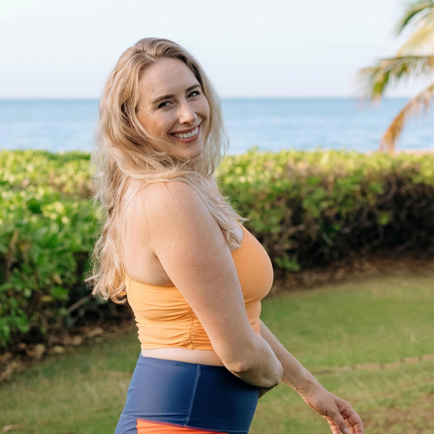 SwimZip Women's One Shoulder Crop Bikini Swim Top - UPF 50  Sun Protection
