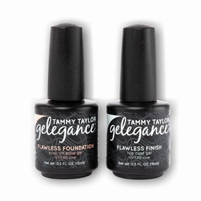 Tammy Taylor Flawless Foundation Base & Flawless Finish Top Coat | Hardening Treatment for a Flawless Manicure | Cures under UV/LED Lamps