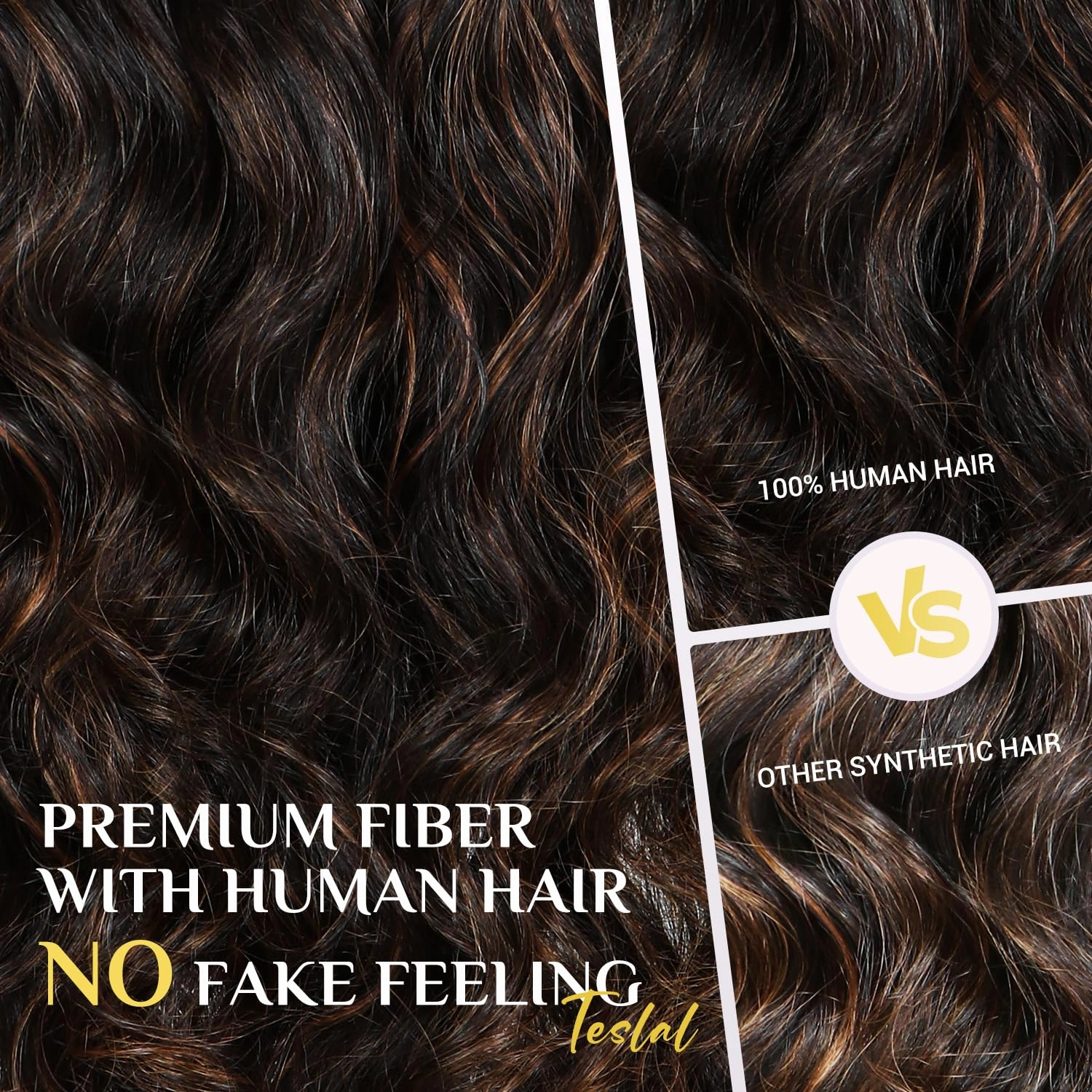 TESLAL P1B/30 Highlight Wear and Go Glueless Pre Cut Lace Body Wave 6X6 HD Lace Wig Premium Fiber Hair and Human Hair Blend Wig By Crafted Technology 260% Density 30 Inch