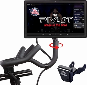 The Pivot for Peloton Bike Screens, Made in USA - 360 Degree of Movement Adjuster | Easily Adjust & Rotate Your Peloton Monitor | Peloton Accessories by TFD