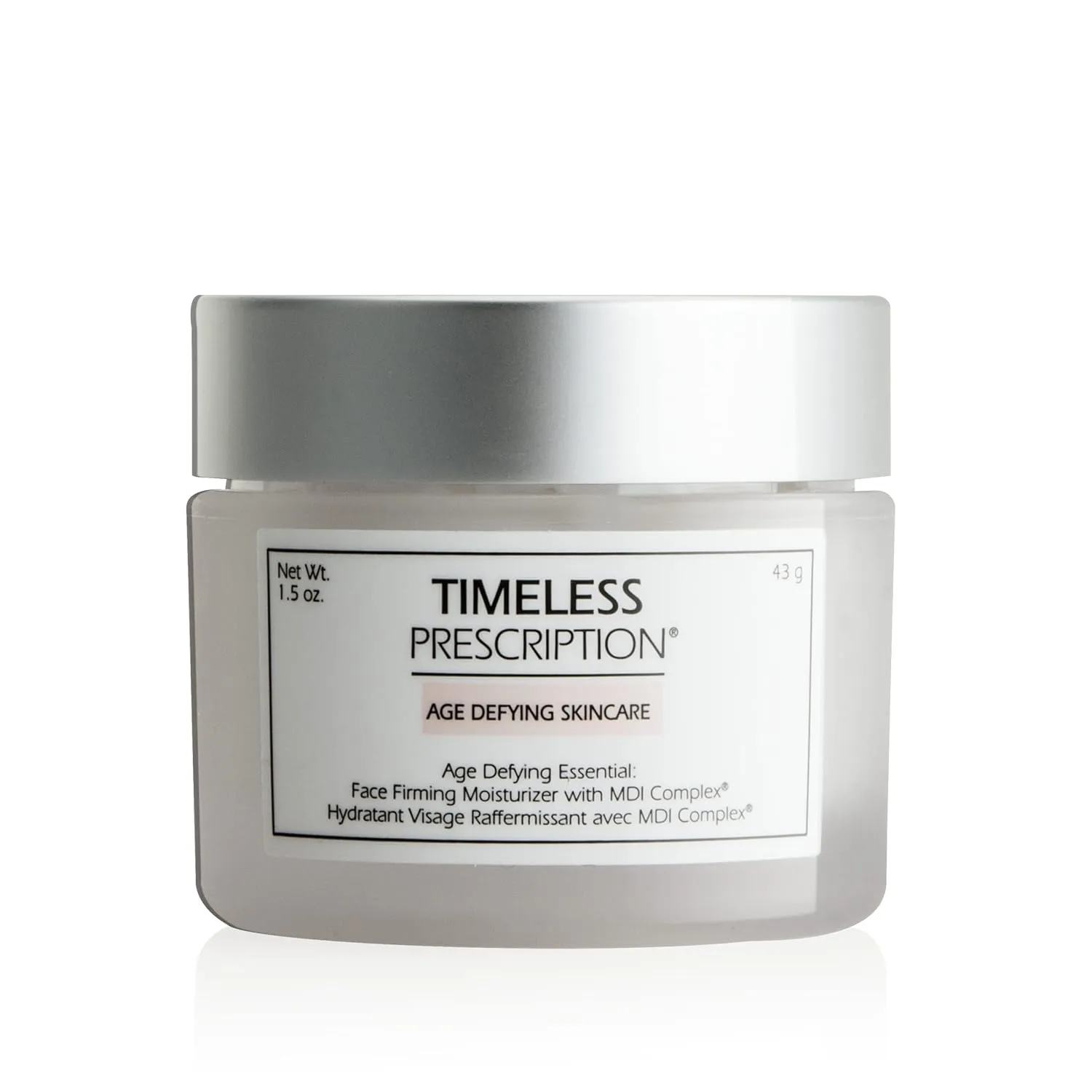 Timeless Prescription Face Firming Moisturizer with MDI Complex, an advanced formula that incorporates multiple moisturizing ingredients with various vitamins and botanical antioxidants