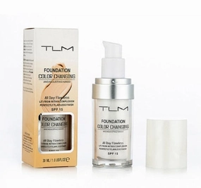 TLM Foundation Color Changing with SPF 15 - Flawless Finish