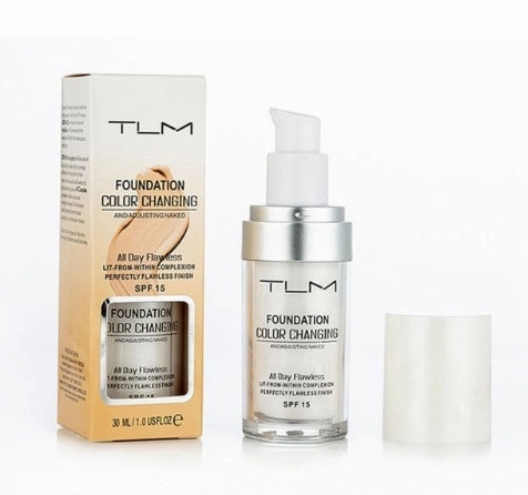 TLM Foundation Color Changing with SPF 15 - Flawless Finish