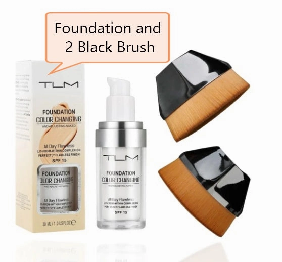 TLM Foundation Color Changing with SPF 15 - Flawless Finish
