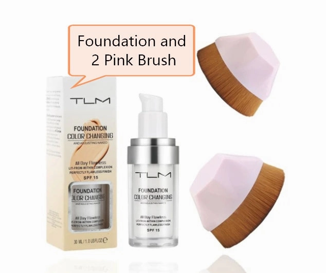 TLM Foundation Color Changing with SPF 15 - Flawless Finish