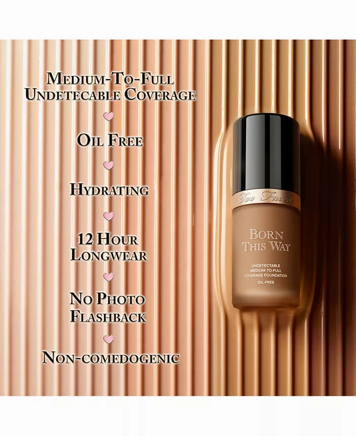 TOO FACED BORN THIS WAY FLAWLESS COVERAGE NATURAL FINISH  FOUNDATION (HONEY)