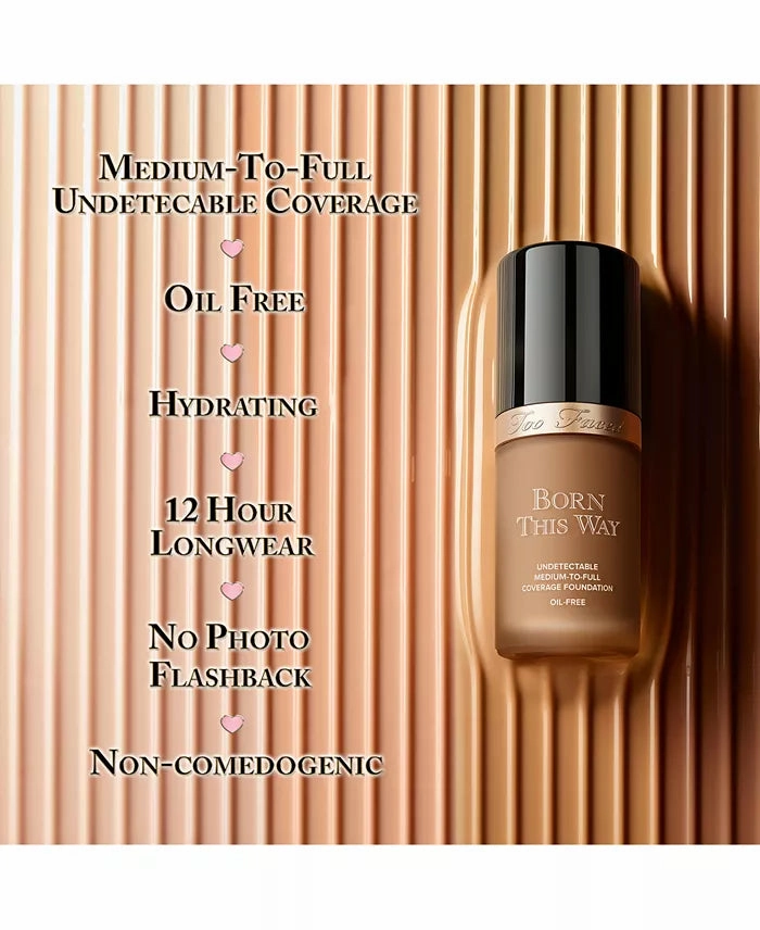TOO FACED BORN THIS WAY FLAWLESS COVERAGE NATURAL FINISH  FOUNDATION (SNOW)