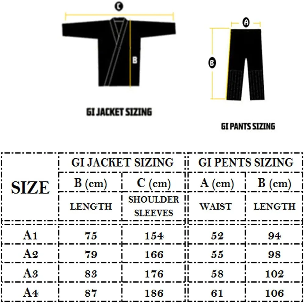 Twister Black Mamba Brazilian Jiu Jitsu Gi | BJJ Uniform | Preshrunk | With FREE BJJ Belt & FREE Gi Bag
