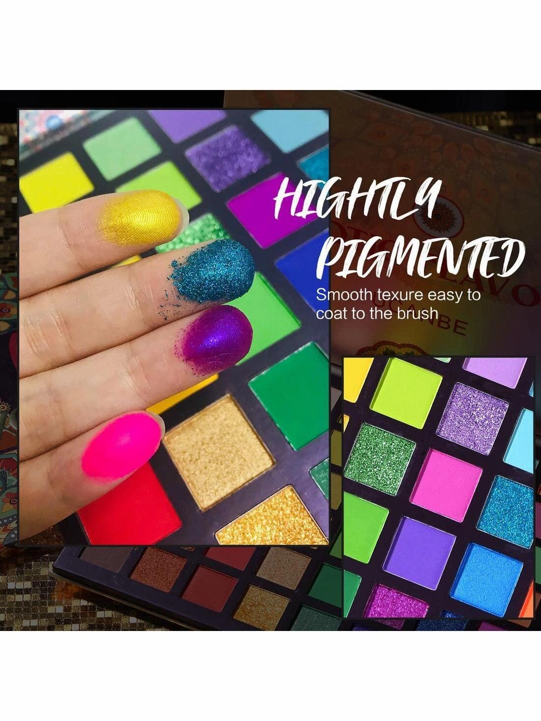UCANBE 48-Color Eyeshadow Palette: High-Pigmented Matte, Shimmer & Glitter for Versatile Looks