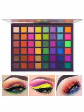 UCANBE 48-Color Eyeshadow Palette: High-Pigmented Matte, Shimmer & Glitter for Versatile Looks