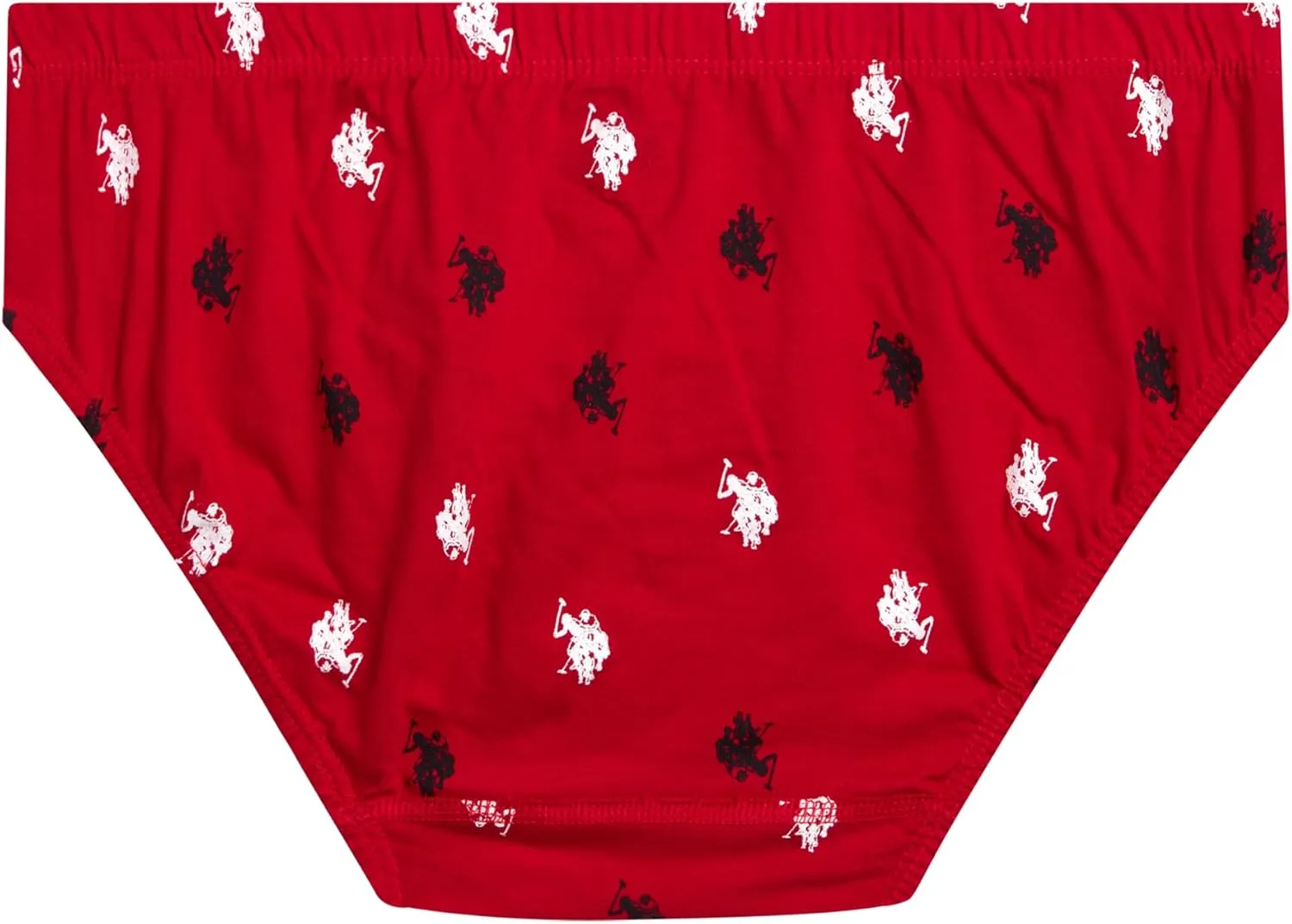 U.S. Polo Assn. Men's Low Rise Briefs - 6 Pack Soft Stretch Tag Free Cotton Underwear Briefs with Contour Pouch (Sizes: S-XL)