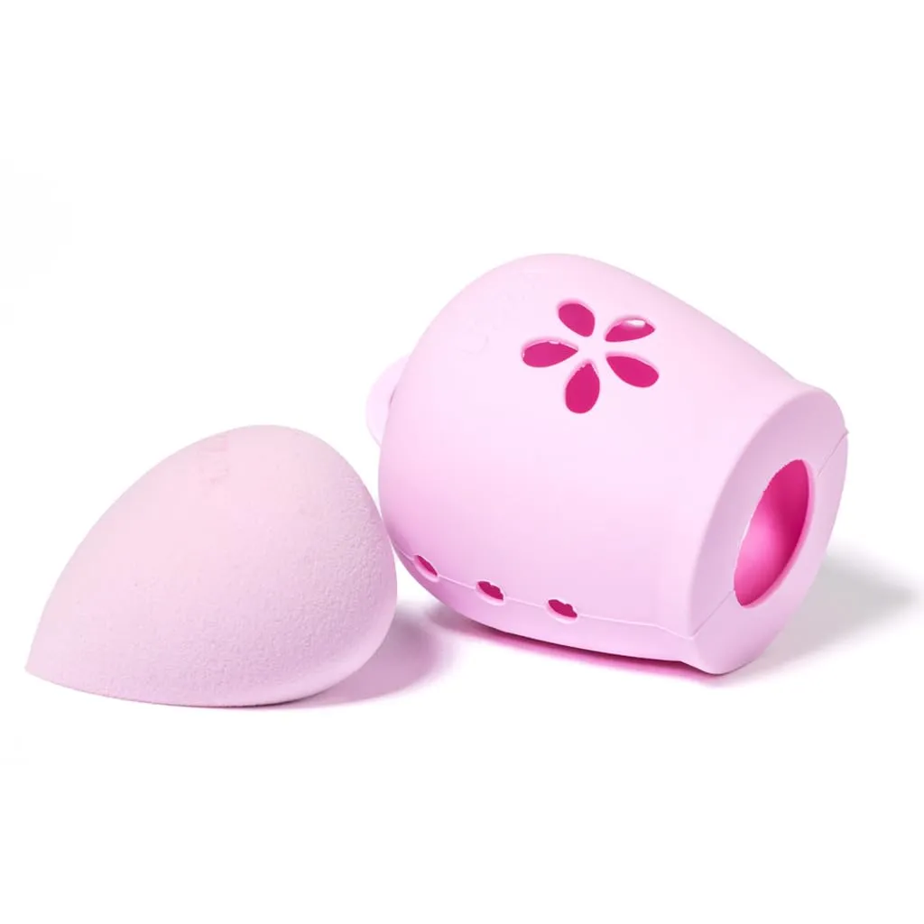 UZZA Makeup Sponge Blender and Cleaner Set - The Complete and Innovative Solution for Clean and Hygienic Beauty Blending (Lavender)
