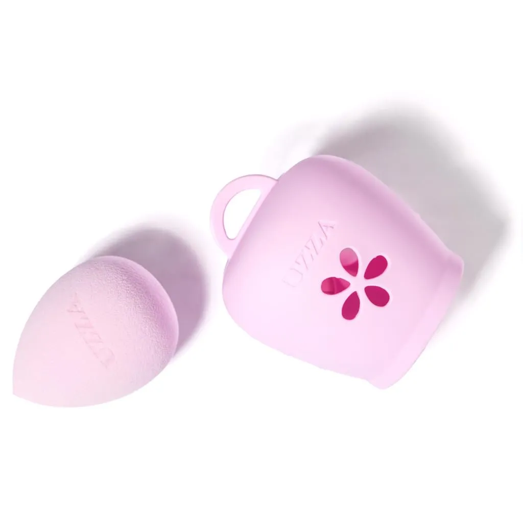 UZZA Makeup Sponge Blender and Cleaner Set - The Complete and Innovative Solution for Clean and Hygienic Beauty Blending (Lavender)