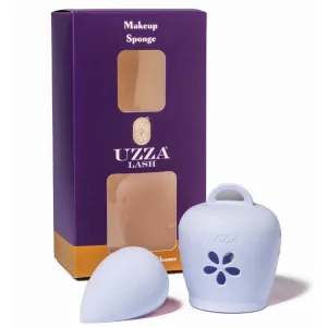 UZZA Makeup Sponge Blender and Cleaner Set - The Complete and Innovative Solution for Clean and Hygienic Beauty Blending (Periwinkle)