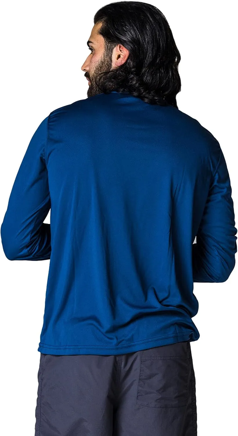 Vapor Apparel Men's Outdoor UPF 50  Long Sleeve T-Shirt, UV Sun Protection for Fishing, Running, Hiking, Swimming