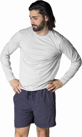 Vapor Apparel Men's Outdoor UPF 50  Long Sleeve T-Shirt, UV Sun Protection for Fishing, Running, Hiking, Swimming