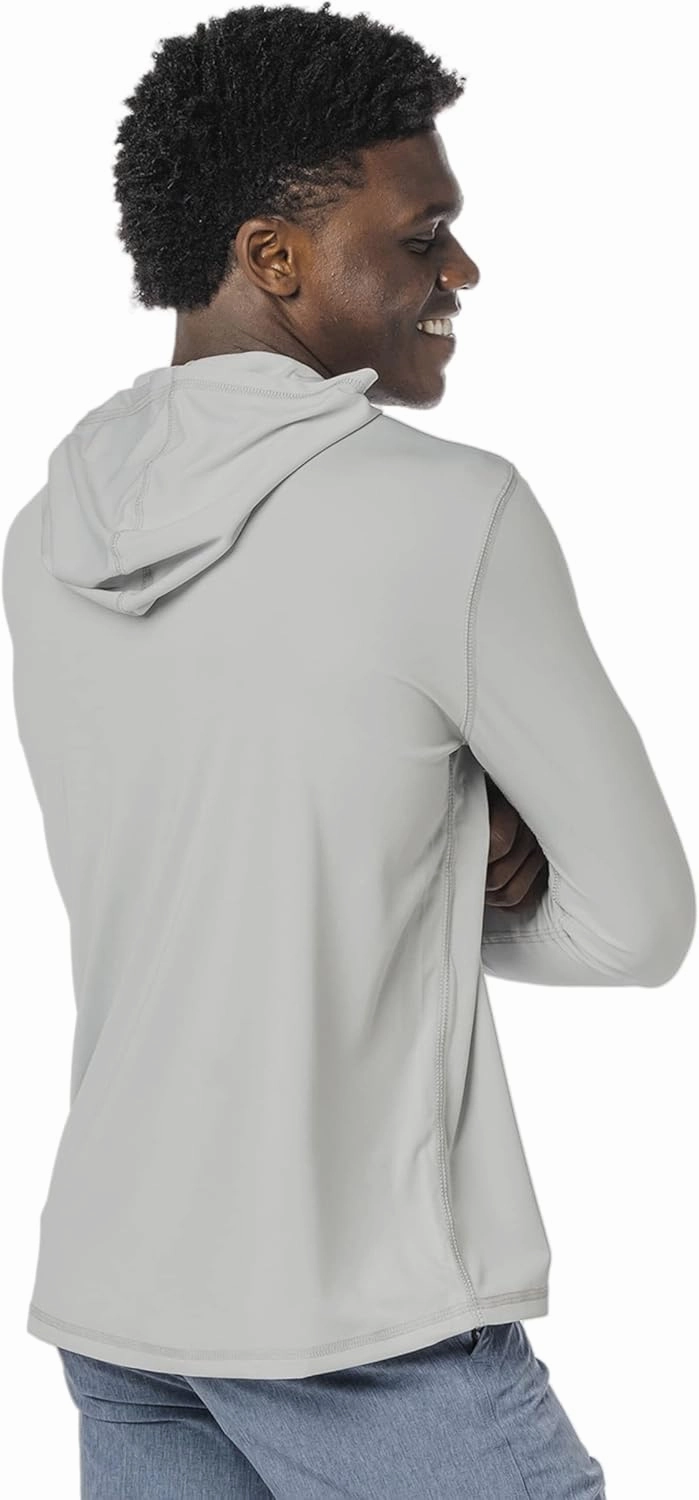 Vapor Apparel Men’s UPF 50  UV Sun Protection Long Sleeve Performance Hoodie for Sports and Outdoor Lifestyle
