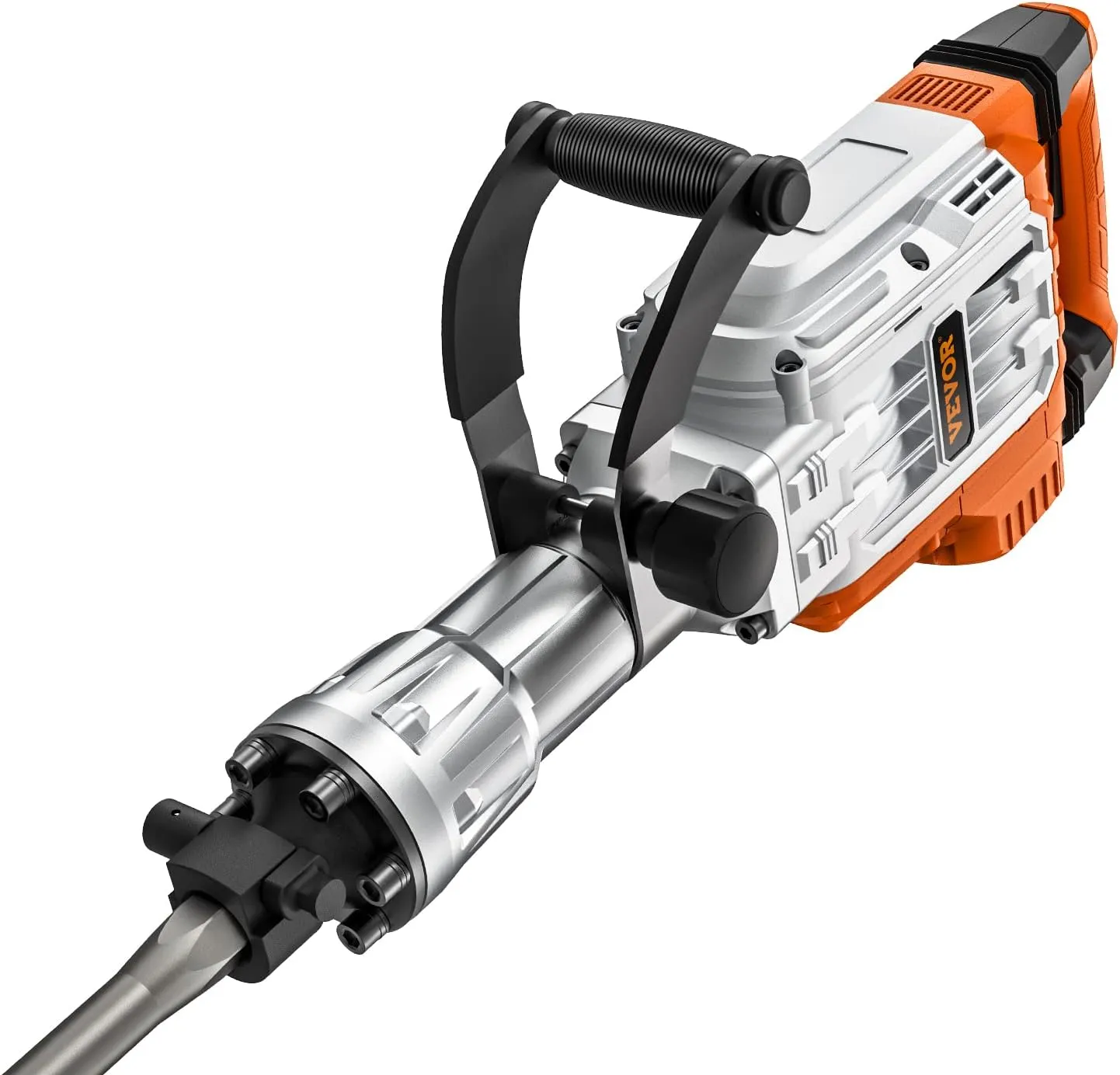 VEVOR Demolition Jack Hammer, MAX 3500W Jack Hammer Concrete Breaker 1900 BPM Heavy Duty Electric Jack Hammer, 2pcs Chisel w/Gloves & 360°C Swiveling Front Handle for Trenching and Breaking Holes