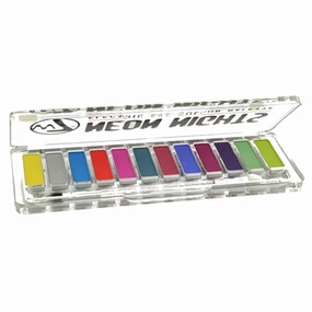 W7 Neon Nights 12 Electric Eye Colour Eyeshadow Palette