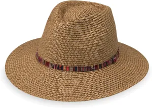 Wallaroo Hat Company Sedona Fedora – UPF 50  Sun Protection, Wide Brim, Adjustable, Packable, Women & Men, 2 Sizes