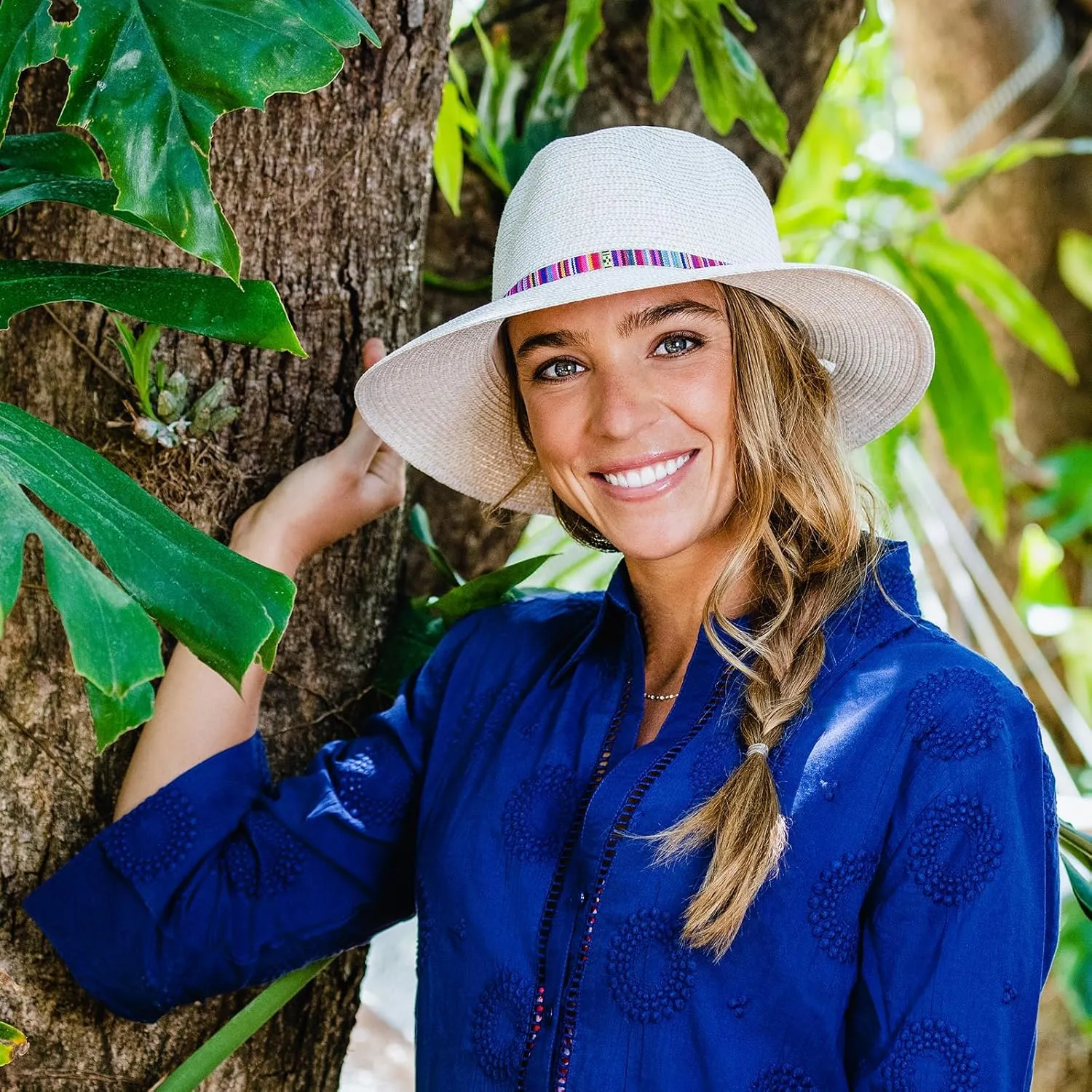 Wallaroo Hat Company Sedona Fedora – UPF 50  Sun Protection, Wide Brim, Adjustable, Packable, Women & Men, 2 Sizes