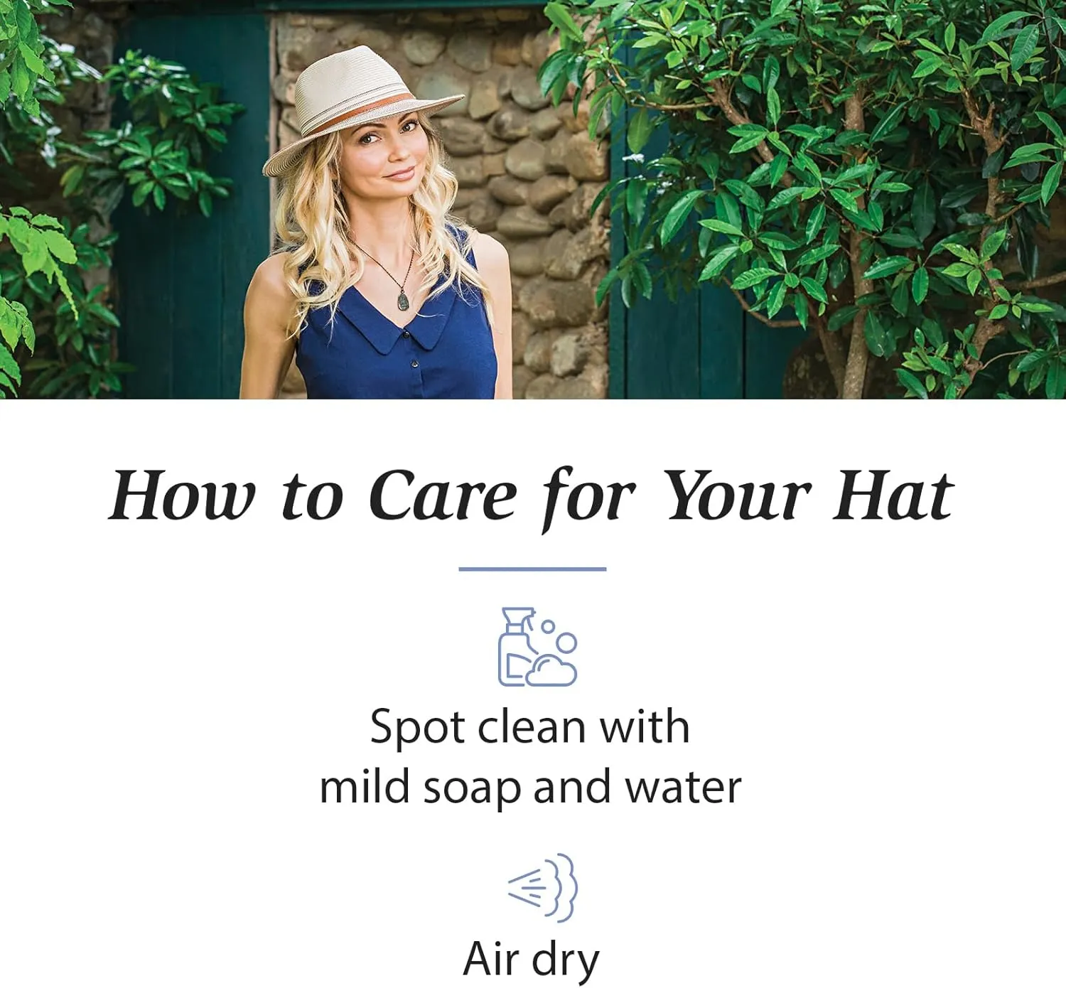 Wallaroo Hat Company Women’s Petite Kristy Fedora – UPF 50 , UV Sun Protection Hat, Packable Design, Adjustable, Small Size