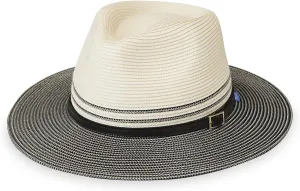 Wallaroo Hat Company Women’s Petite Kristy Fedora – UPF 50 , UV Sun Protection Hat, Packable Design, Adjustable, Small Size