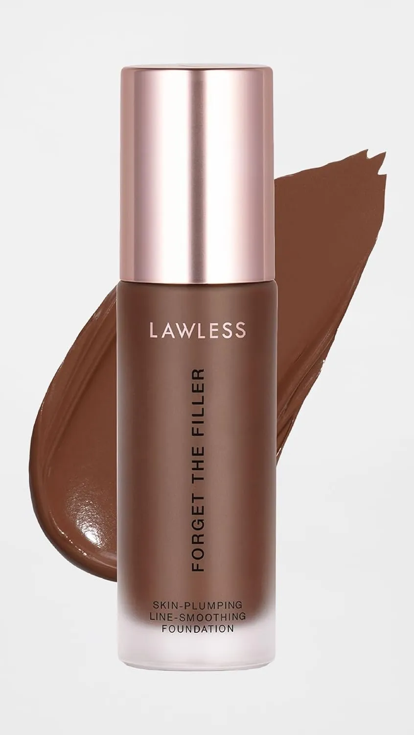 Women's Forget the Filler Skin-Plumping Line-Smoothing Foundation, 30D, ultra deep with deep-warm undertones, 1.0 Ounce