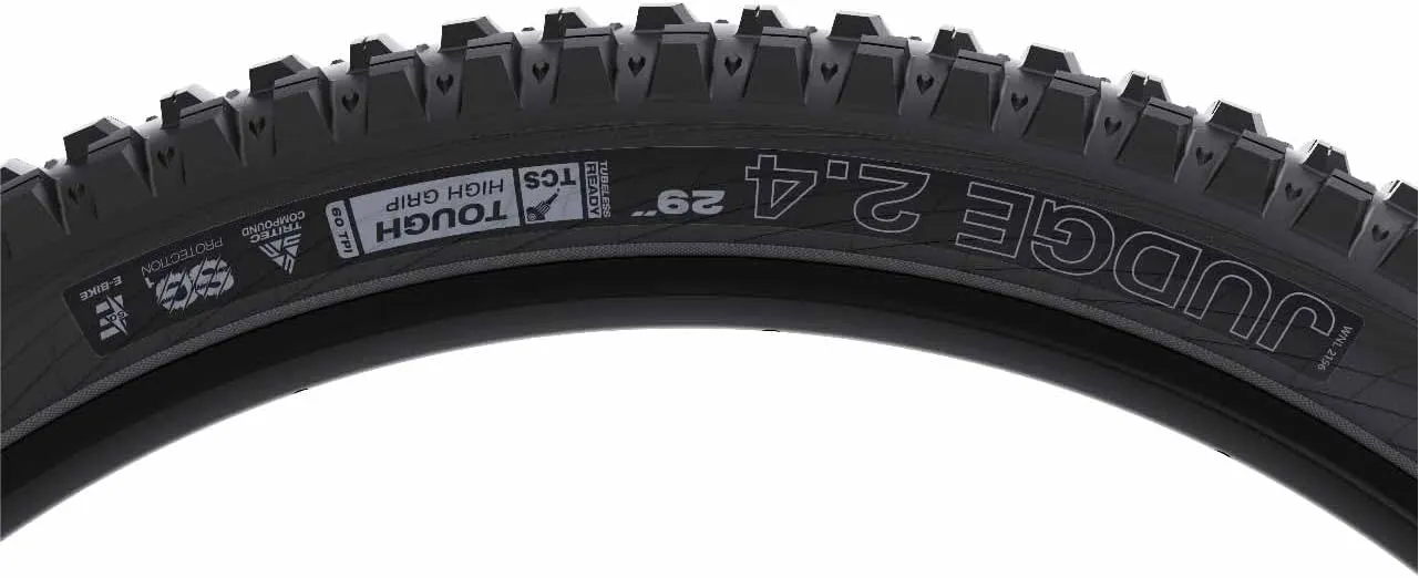 WTB Judge 2.4" Mountain Bike Rear Tire, Enduro & Gravity, Tubeless Ready Folding Bead, Available in 27.5" or 29", TriTec Compound, SG1 or SG2 Puncture Protection, High Grip for Wet & Loose Conditions