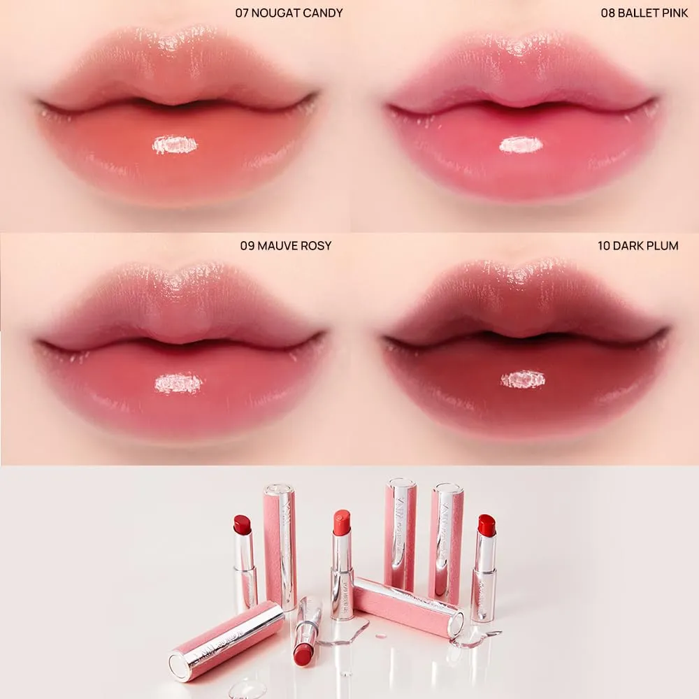 YNM Candy Gloss Balm 3g (09 MAUVE ROSY, 3g) ( 9 colors) K-beauty, Tinted, Color Lipstick Balm, Glossy, Moisture, korean, Jello lips, Non-Sticky and Long-lasting