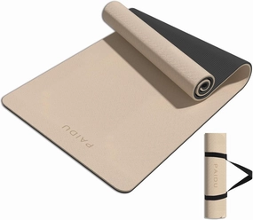 Yoga Mat 8mm Super Thick TPE Fitness Exercise Mat, Non-Slip, Odorless and Tear Resistant, Unisex, With Strap, Suitable for Yoga, Pilates, Meditation, Home Floor Exercise