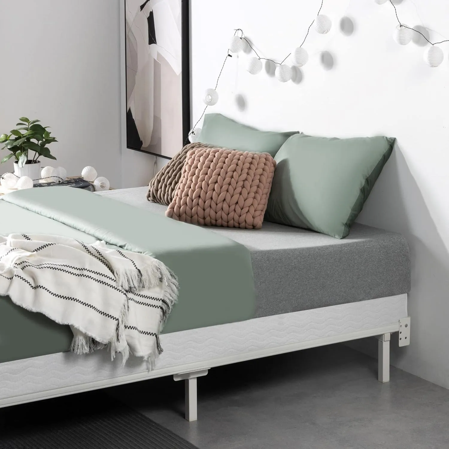 ZINUS 5 Inch Metal Smart Box Spring with Quick Assembly, Mattress Foundation, Strong Metal Frame, Easy Assembly, King