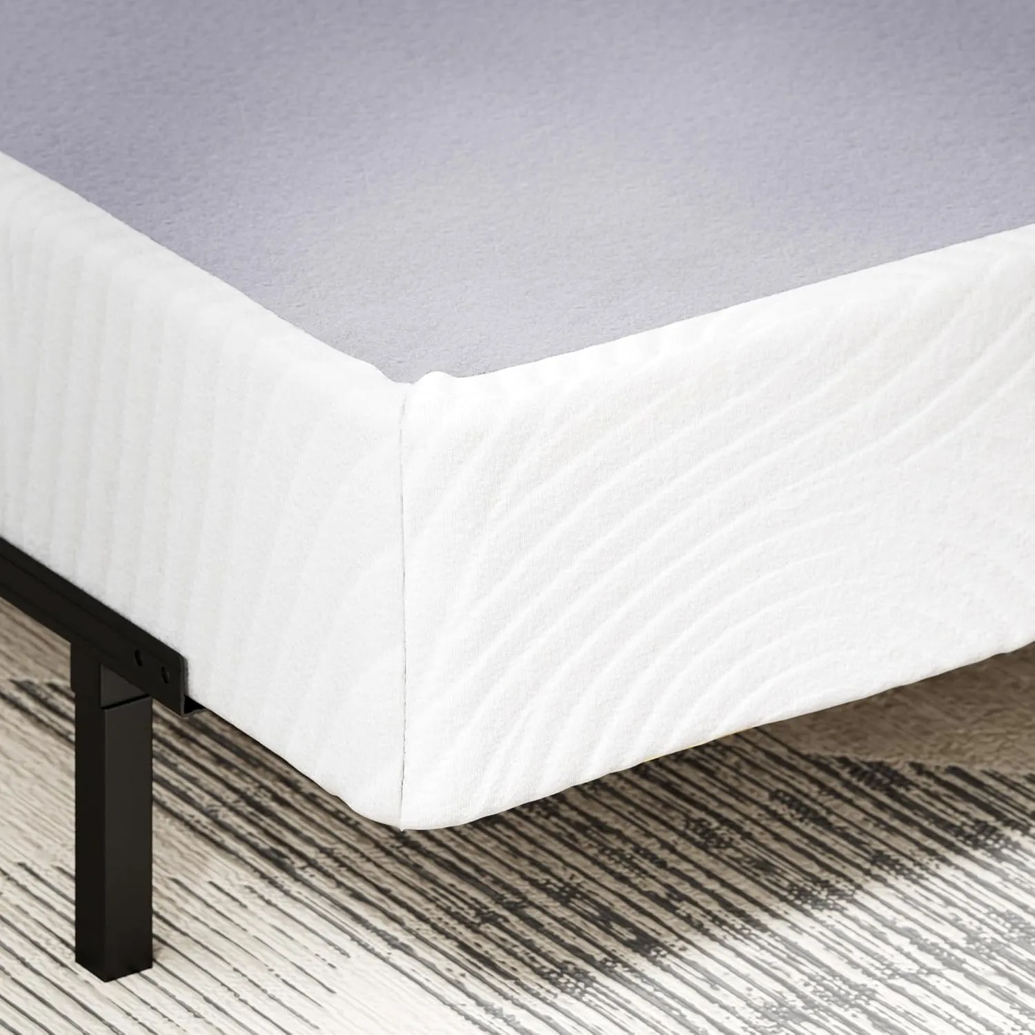 ZINUS Edgar 8 Inch Bamboo Box Spring, Mattress Foundation, Sturdy Bamboo Structure, Low Profile, Easy Assembly, Queen