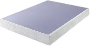 ZINUS Metal Box Spring with Wood Slats, 7.5 Inch Mattress Foundation, Sturdy Steel Structure, Easy Assembly, King