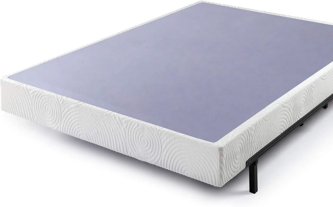 ZINUS Metal Box Spring with Wood Slats, 7.5 Inch Mattress Foundation, Sturdy Steel Structure, Easy Assembly, King