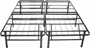 ZINUS SmartBase Tool-Free Assembly Mattress Foundation 14 Inch Metal Platform Bed, Box Spring Needed, Sturdy Steel Frame. Underbed Storage, Twin XL, Black