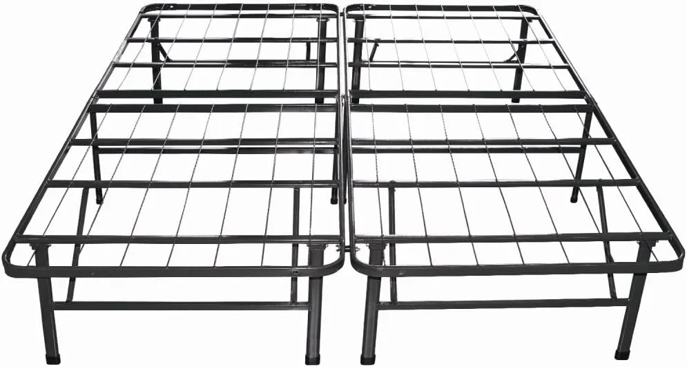 ZINUS SmartBase Tool-Free Assembly Mattress Foundation 14 Inch Metal Platform Bed, Box Spring Needed, Sturdy Steel Frame. Underbed Storage, Twin XL, Black