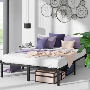 ZINUS Yelena 14 Inch Metal Platform Bed Frame, Steel Slat Support, No Box Spring Needed, Easy Assembly, Queen