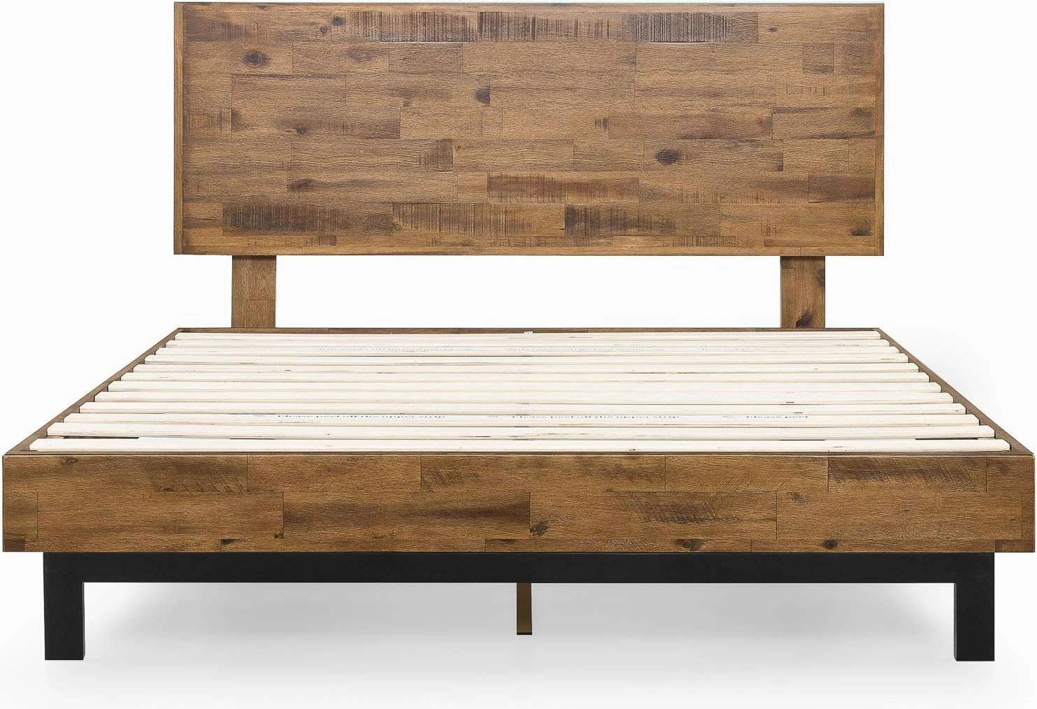 ZINUS Tricia Wood Platform Bed Frame with Adjustable Headboard, Wood Slat Support with No Box Spring Needed, Easy Assembly, King