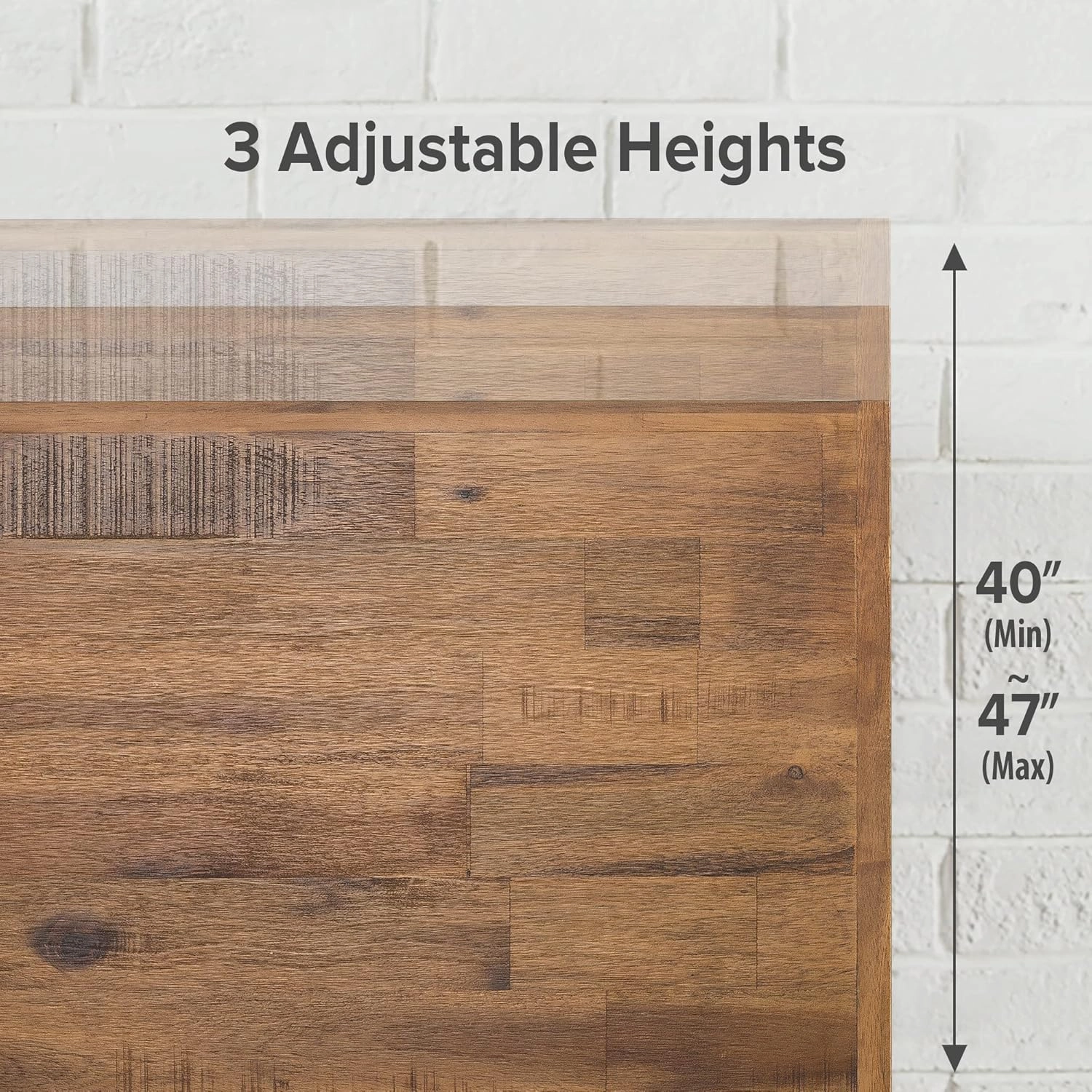 ZINUS Tricia Wood Platform Bed Frame with Adjustable Headboard, Wood Slat Support with No Box Spring Needed, Easy Assembly, King