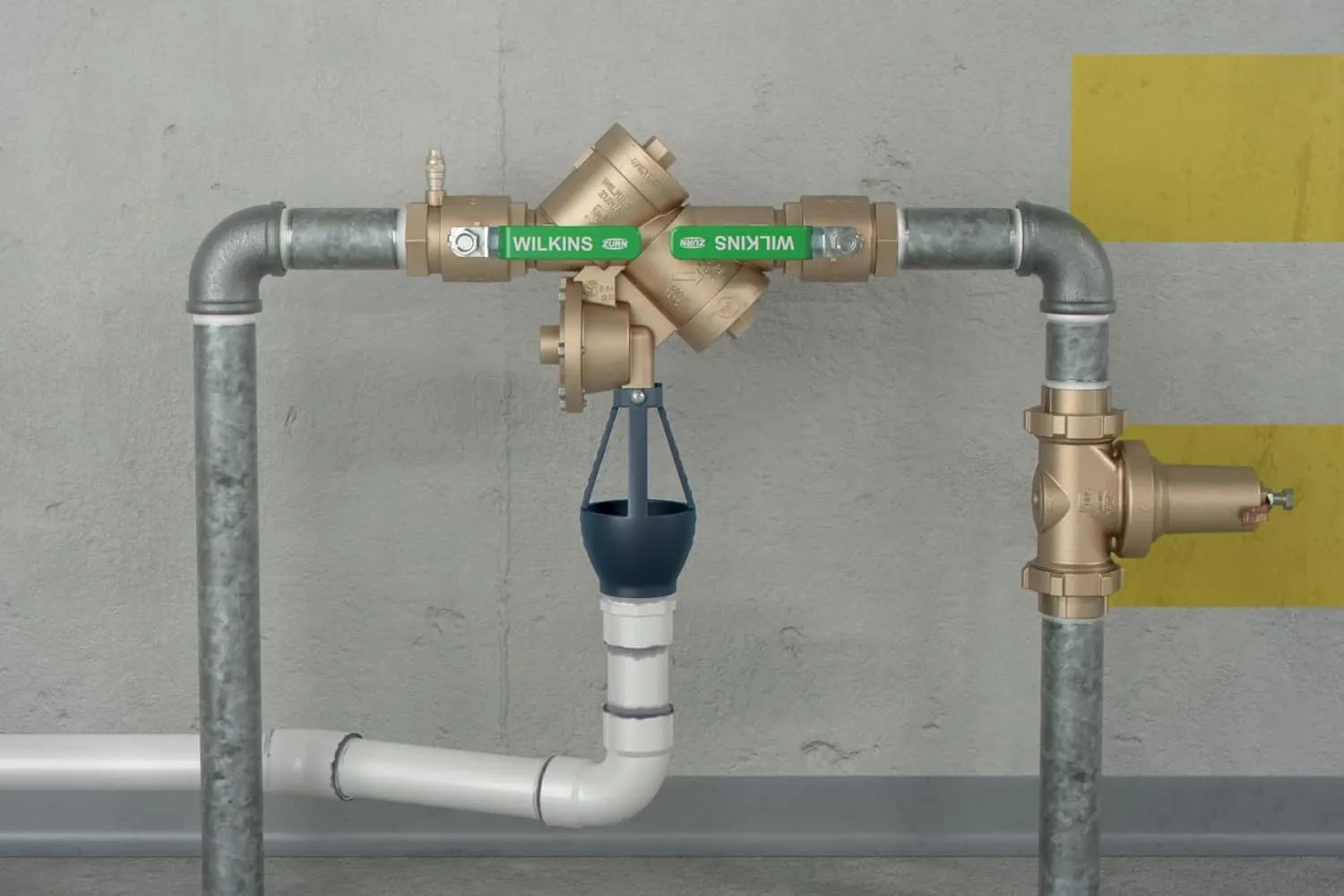 Zurn Wilkins 114-975XL2 1-1/4" 975XL2 Reduced Pressure Principle Backflow Preventer