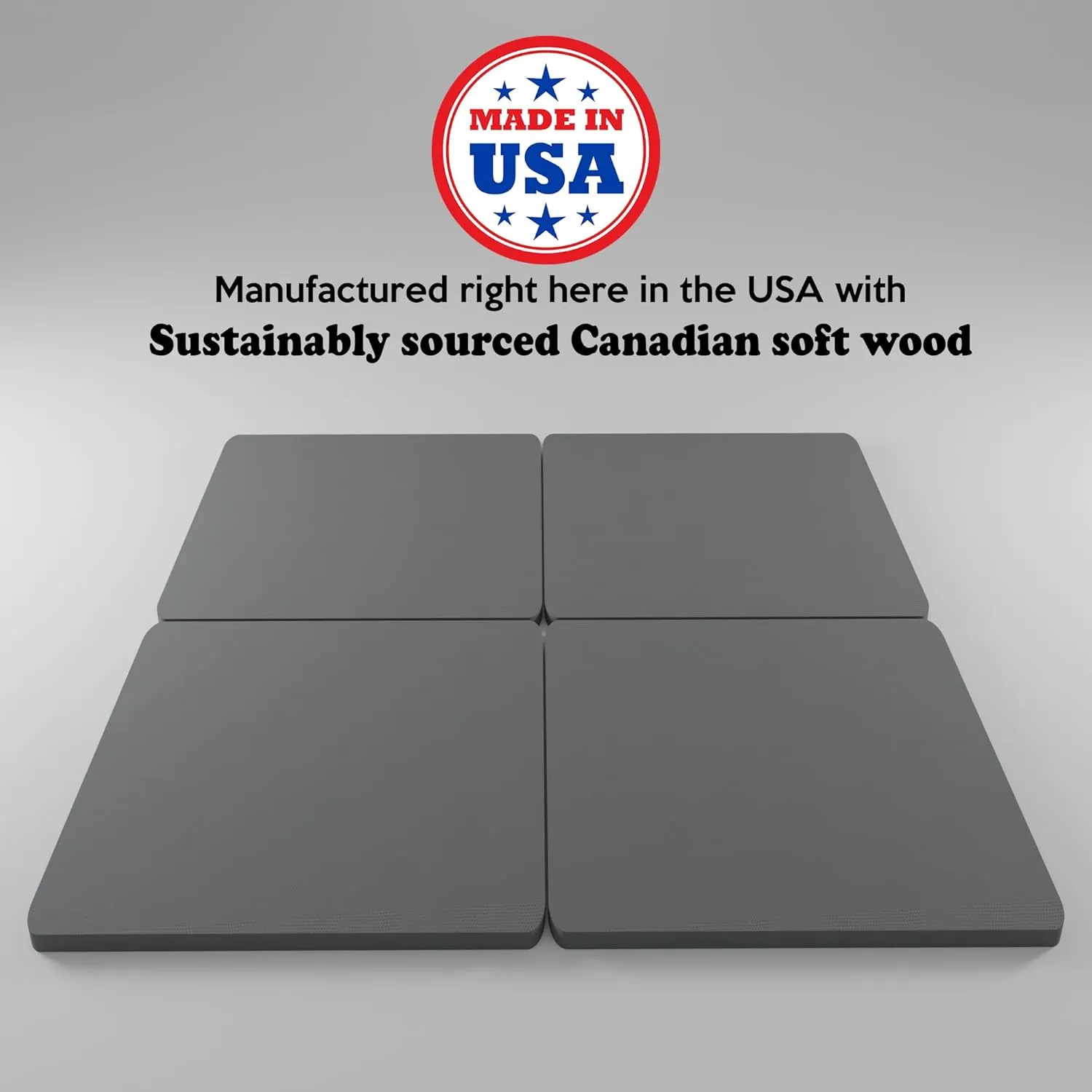 Zutan, 1.5” Split Wood Bunkie Board Full(Fold) Size, Bunkieboard for Bed Support - Fully Assembled, Low Profile Support, Slats Design for Ventilation, Box Spring Alternative
